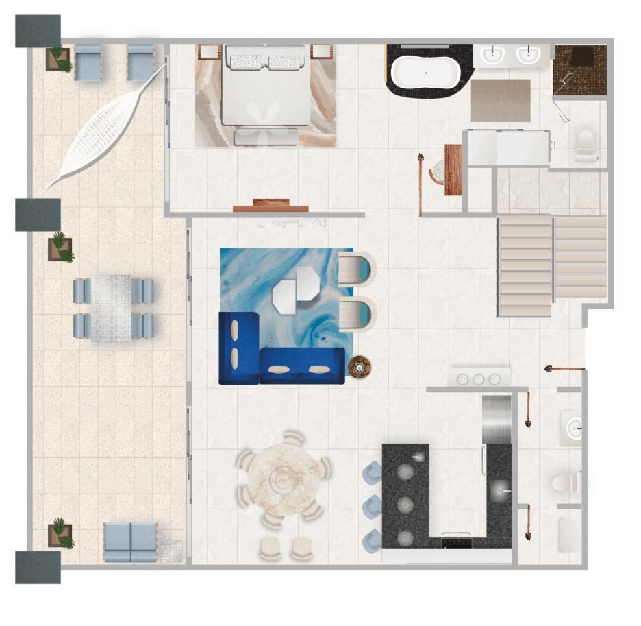 Residential Retreat 3 Bedroom Loft Garza Blanca & Apartamento